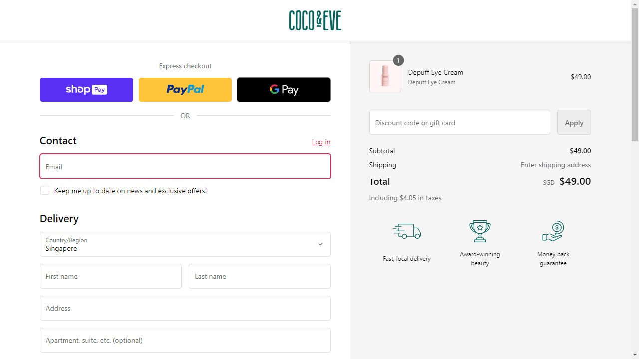 How to apply Coco & Eve coupon code